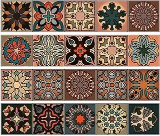 bpa Moroccan Tile Decals Gothic Peel Stick Backsplash Tiles Mediterranean Wallpaper Kitchen Tile Decor Pvc Wall Posters 4pcs