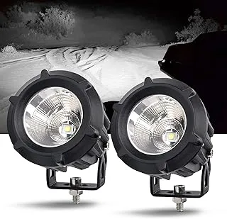 Round LED Driving Lights, YCHOW-TECH 4 Inch Round Off Road Driving Lights 50W Flood Spot Combo Beam Work Light Pods for Truck 4x4 ATV UTV Motorcycle