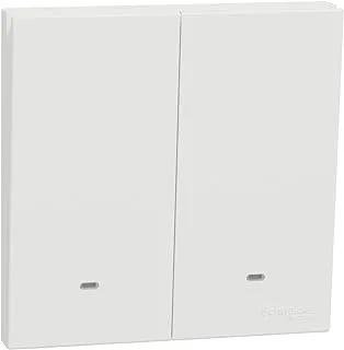 Schneider Electric AvatarOn C, 2 Gang, Switch, 16AX 250V, White, E8732L1F_WE