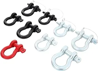 Smittybilt 3/4 inch D-Ring Shackle with locking pin - Black Finish Part S-B13049B