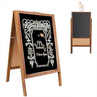 BPA A-Frame Chalkboard Sign 90 x 53cm Double Sided Magnetic Menu Board Removable Message Writing Easel Pavement Sandwich Freestanding Chalkboard for Restaurants Wedding Shop Coffee Bar