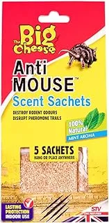 The Big Cheese Rodent Repellent Sachets Brown, (5 Pack), STV401