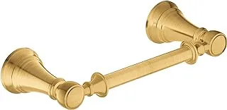 Moen YB8408BG Weymouth Pivoting Double Post Toilet Paper Holder, Brushed Gold