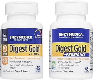 Enzymedica Bundle : Enzymedica Digest Gold + Probiotics 45 Capsules + Enzymedica Digest Gold 45 Capsules