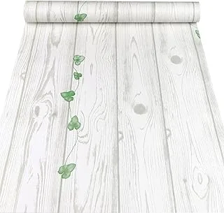 BPAWood Contact Paper 45cm*10M Self-Adhesive Removable Wood Peel and Stick Wallpaper Vinyl Decorative Wood Plank Film Vintage Wall Covering for Furniture Surface Easy to Clean