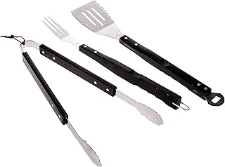 Koopman Barbecue Tool Set 3-Pieces, Black