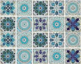 Aspthoyu 20 Sheets Peel and Stick Decorative Tile Stickers Adhesive Backsplash Tile for Kitchen Wall Paper Sticker for Bathroom Removable, 5.9x5.9 inch