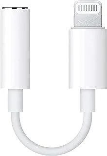 محول مقبس سماعة الرأس ECVV متوافق مع سماعات iPhone Lightning إلى 3.5 ملم ومحول الصوت وجميع أجهزة iPhones iOS