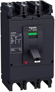 Schneider Electric EZC400N EasyPact EZC TMD 400A 3-Poles 3D Circuit Breaker, Black