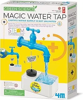 4M Magic Water Tap | Green Science | Build a Water Tap to Pump Out Water | Science Kit | Kids 5+ | STEM Activity