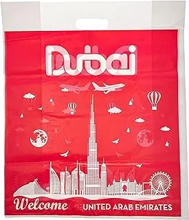 Hotpack Welcome United Arab Emirates Print Red Bags 50cm x 60cm, 1kg