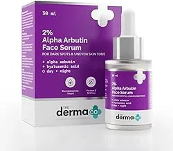 The Derma Co 2% Alpha Arbutin Face Serum for Dark Spots & Uneven Skin Tone - 30 ml(dermaco)