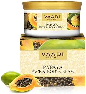 Vaadi Herbals Organic Papaya Face & Body Cream - Maintains Skin Elasticity - Keeps Skin Youthful - 150 gms