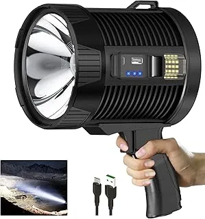 BERCOL Rechargeable Bright Led Spotlight Flashlight- 90000