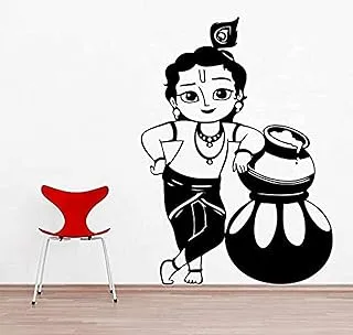 bpa Lord Krishna Wall Decals for Living Room, Home Decor, Waterproof Wall Stickers