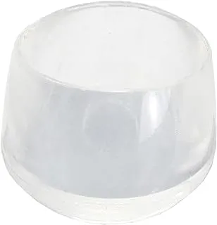 Shepherd Hardware 8612E Leg Tips 1-Inch Inside Diameter Rubber Chair Leg Caps, 24 Pack, Clear