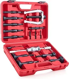 Orion Motor Tech Blind Hole Collet Bearing Race and Seal Puller Extractor Kit, Slide Hammer Pilot Insert Inner Internal Bearing Removal Tool Set, 16PCS