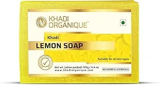 KHADI ORGANIQUE Herbal Aurvedic Lemon Soap, 125gm