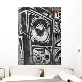 Graffiti Wall Sound System Wall Mural Peel and Stick Graphic (48 in H x 36 in W) WM199532