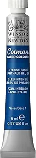 Winsor & Newton Cotman Watercolour Intense Blue (Phthalo Blue) 8ml,Studio Watercolors, Vibrant Colors with Very Good Processing Properties