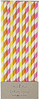 Meri Meri Neon Print Party Straws