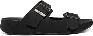 FitFlop Gogh Moc Mens Buckle Leather mens Slide Sandal