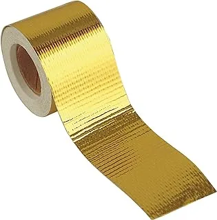 Design Engineering 010396 Reflect-A-GOLD High-Temperature Heat Reflective Adhesive Backed Roll, 2