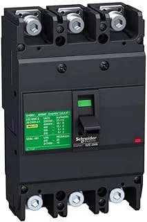 Schneider Electric EZC250N EasyPact EZC TMD 200A 3-Poles 3D Circuit Breaker, Black