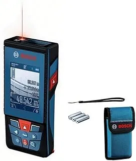 Bosch Professional Laser Measure GLM 100-25 C (integrated camera, range: up to 100m, robust, IP54, ± 1.5 mm*, 3x AA batteries, hand strap, pouch)