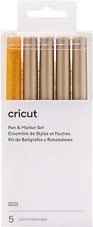 طقم أقلام Cricut متعدد الذهب 5 قطع