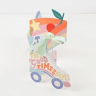 Meri Meri Roller Skate Concertina Birthday Card