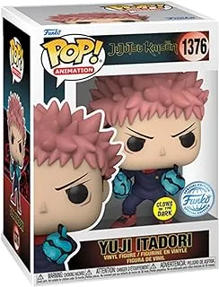 Funko Pop Jujutsu Kaisen Yuji Itadori (قبضة متباينة) مجسم GITD (حصري للرسوم المتحركة AAA)