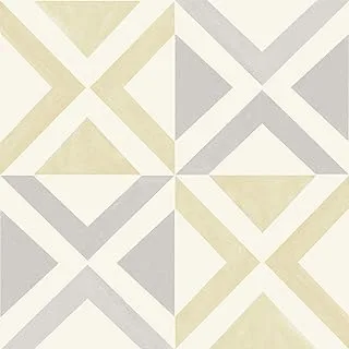 FloorPops Isosceles Peel & Stick Floor Tiles, Whites & off-whites