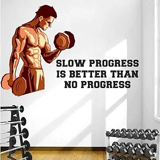 BPA 'Gym - Fitness - Bodybuilding - Office - Sports - Workout - Boxing - Inspirational - Motivational - Quotes - Wall Sticker' -SM787 (PVC Vinyl - 90cm X 55 cm)