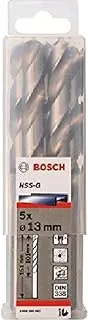 Bosch Pack Of 5 Hss-G Ground Metal Drill - 2608595083 - Silver