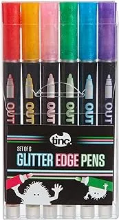 Tinc Glitter Edge Pen 6-Piece Set