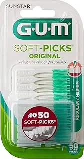 Gum 158155 Soft Picks Original Brushes, Regular, Pack of 50