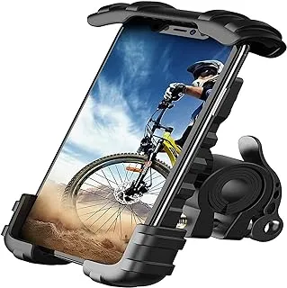 Sulfar Phone Holder Mount for Bike Handlebar - Motocycle Bicycle Cell Phone Clamp, Scooter Phone Mount for iPhone 11/ iPhone 11 Pro/iPhone 11 Pro Max, S9, S10 and 4.7