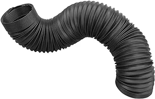 POWERTEC 70198 Flexible Dust Collection Hose, Black, 1 Count (Pack of 1)