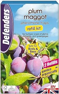 Defenders Plum Maggot Pheromone Trap Refill Kit - Twinpack for Bumper Crops of Plums, Damsons, and Greengages