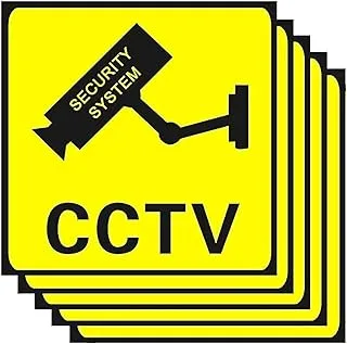 ECVV |5Pcs| Waterproof Weatherproof Video Surveillance Signs Outdoor, Security Camera Sign for Home, Business, Driveway Alert, CCTV 24H Warning Sign Sticker