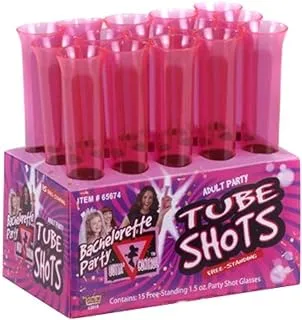 Forum Freestanding Bachelorette Tube Shots, 15-Piece