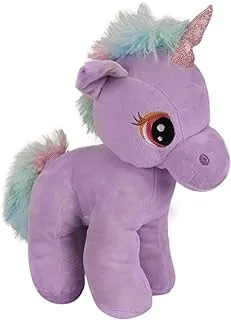 Hamleys Standing Unicorn Soft Toy, 28 cm Size, Purple