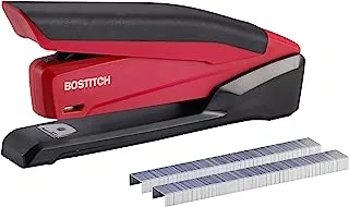 Bostitch InPower Spring-Powered Desktop Stapler, Red (1124)