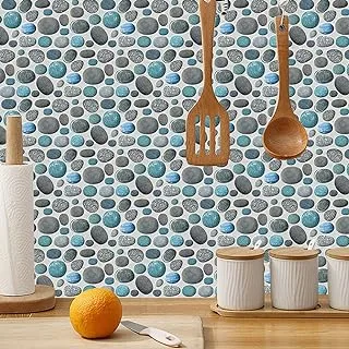 Homya 18 pieces of creative matte tile stickers 11.81 inches * 5.9 inches visual 3D brick pattern wall stickers wallpaper peelable self-adhesive kitchen wall countertop decoration stickers