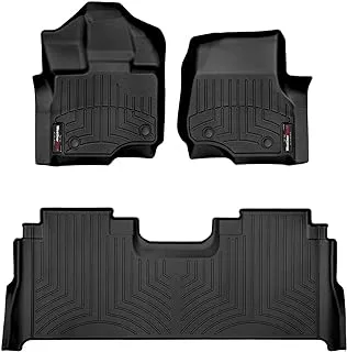 WeatherTech DigitalFit Front and Rear Floorliners for 15 Ford F-150, Black