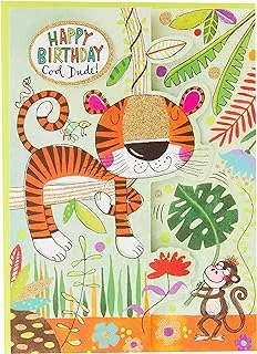 Rachel Ellen Designs Wild Things Cool Dude Tiger Birthday Card