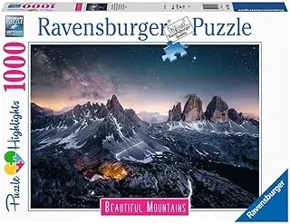 Ravensburger 4005556173181 1000 قطعة TRE Cime di Lavaredo، دولوميت (أحجية بارزة) للكبار