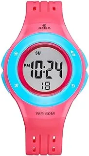 ASTRO Kids Watch, Digital Display and Polyurethane Strap - A23901-PPPL, Pink