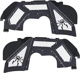 Poison Spyder JL/JT Vented Front Inner Fenders, Black - Pair PartNo 19-02-980VP1